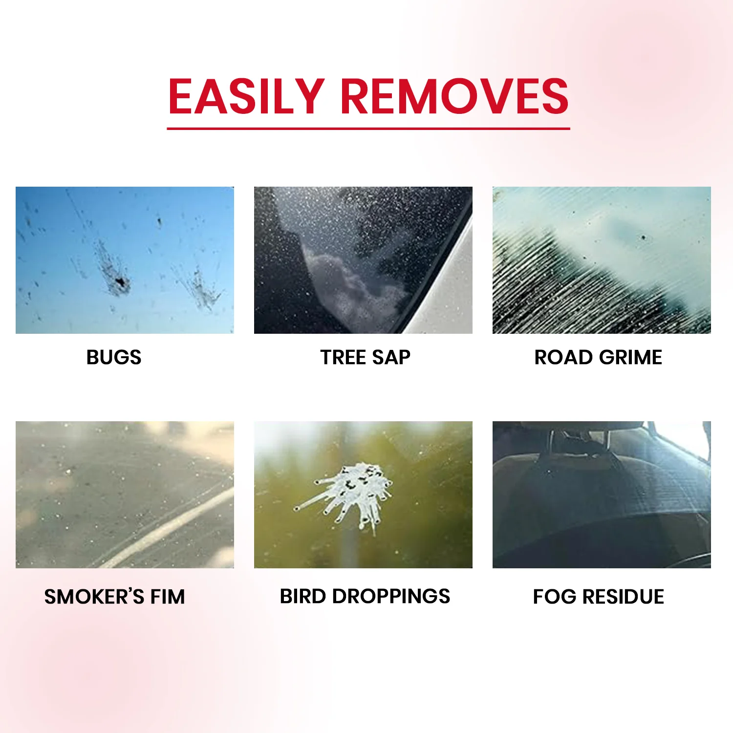 glass cleaner foam-wash-shampoo