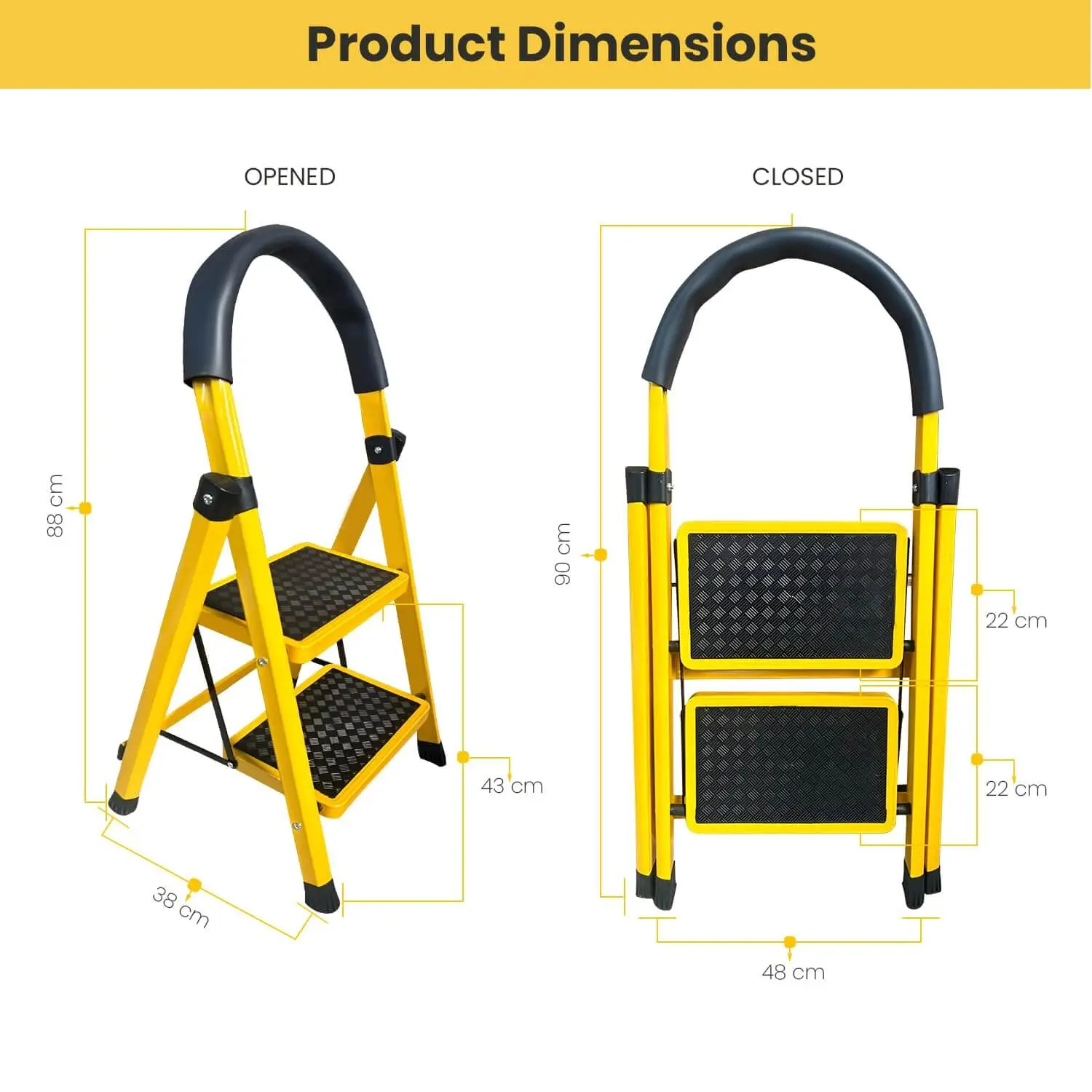 step ladder car-cleaning-2-steps-ladder