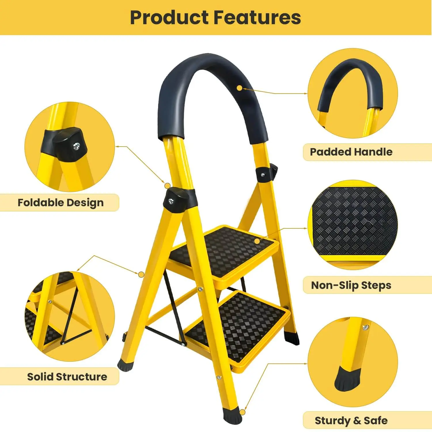 step ladder detailing-2-steps-ladder