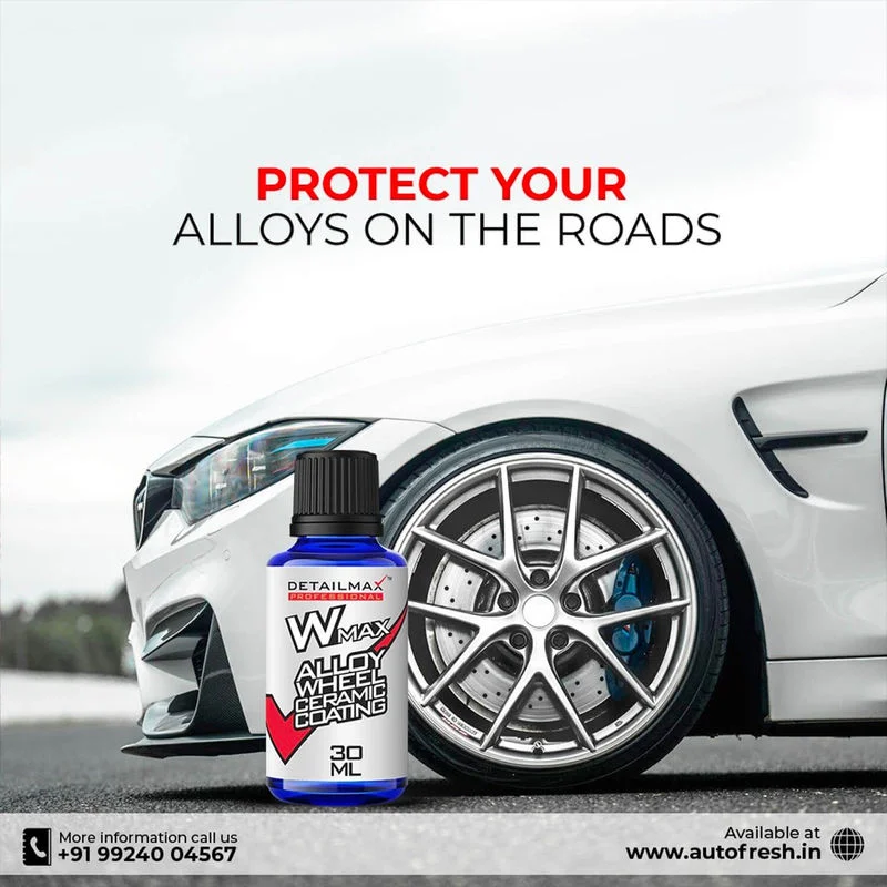 DETAILMAX® WMax Alloy Wheel Ceramic Coating (30ml Kit) - AutoFresh.in