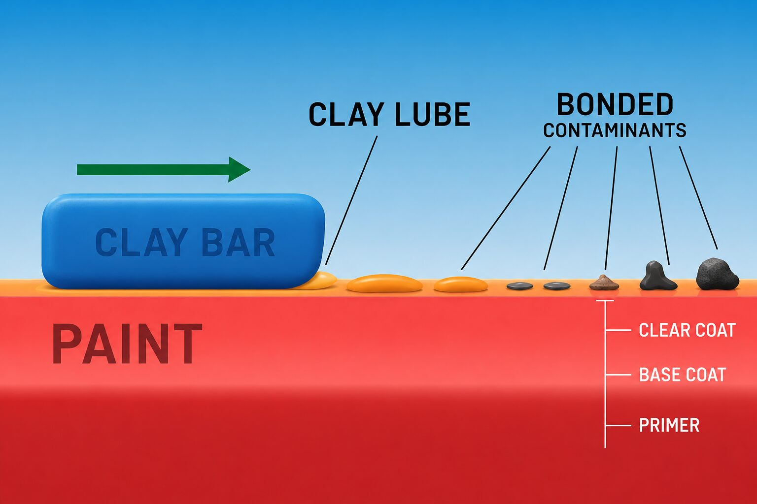 clay bar for car diagram
