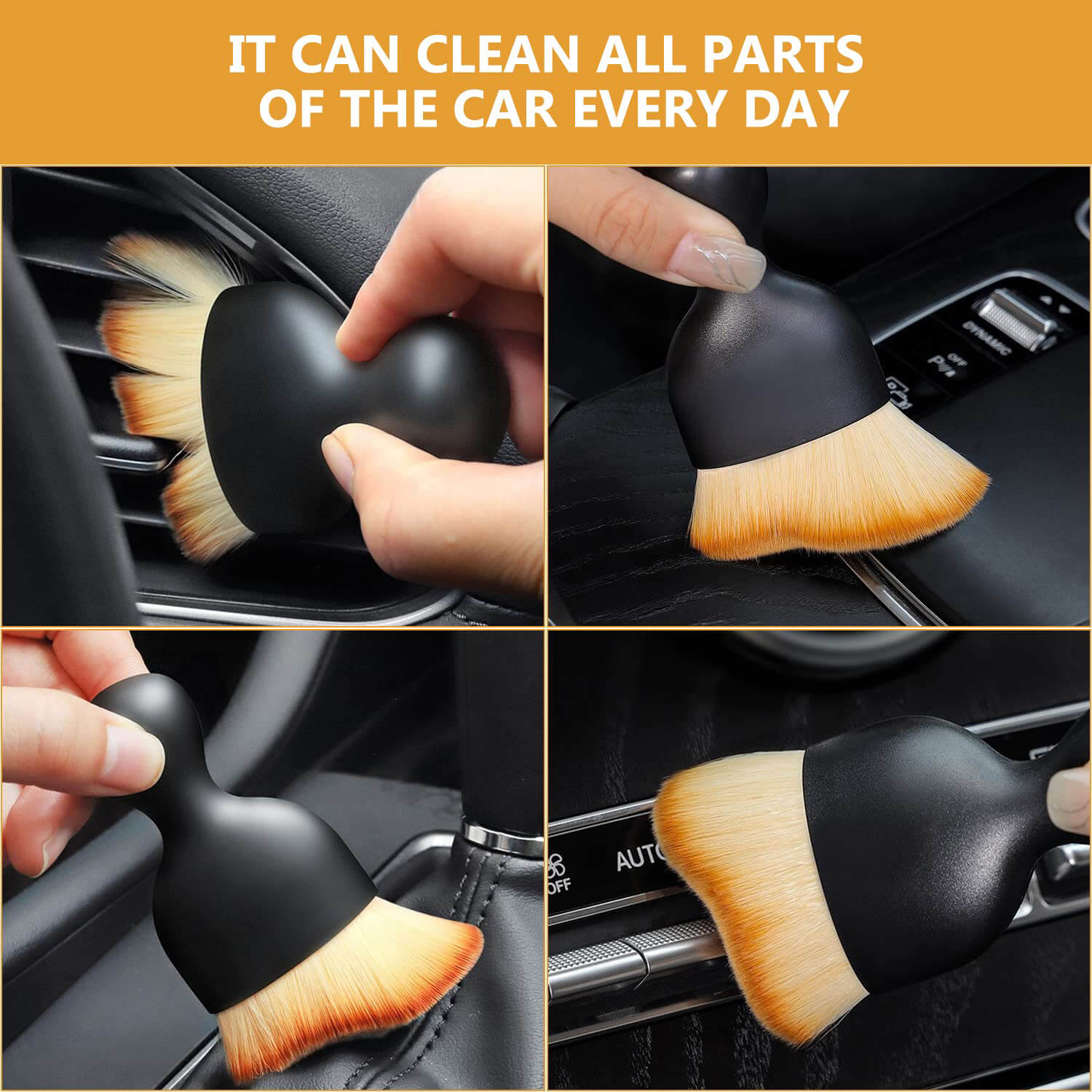 Car Interior Detailing Brush,Soft Bristle Cleaning Brush Car Detailing Brush  Dus