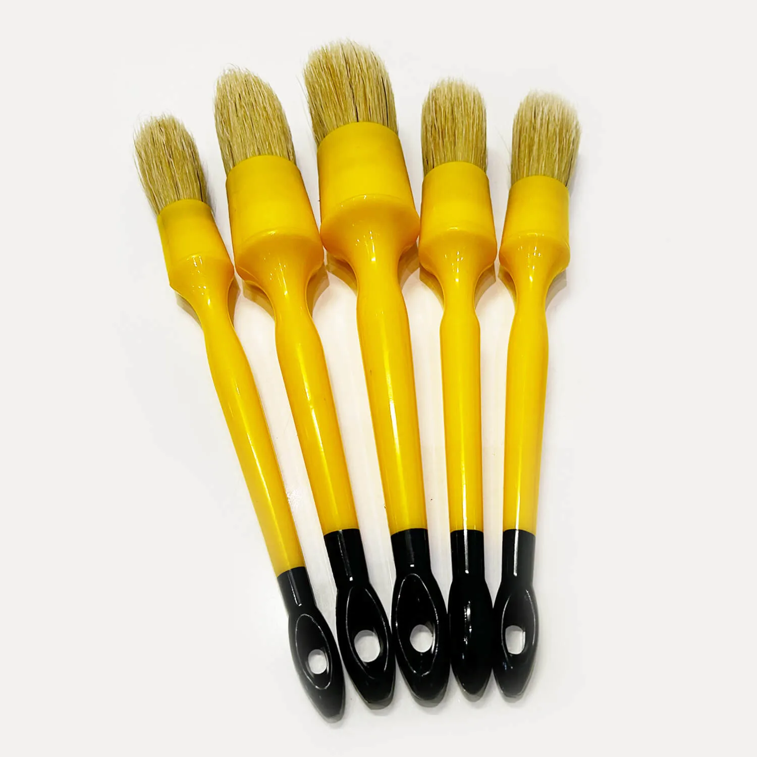 Dressing Brush Synthetic Bristles nylon-bristle-brush-yellow