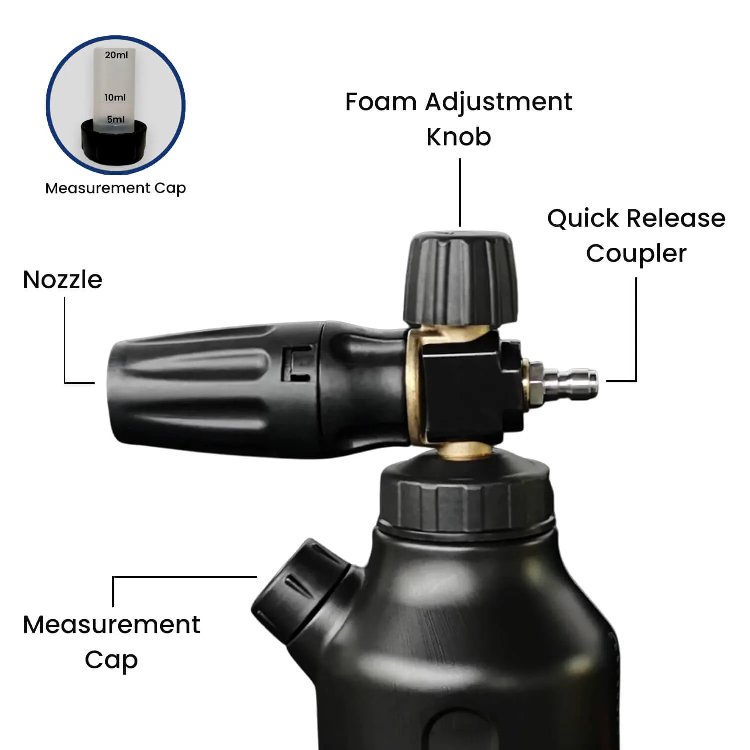foam cannon foam-car-wash-black