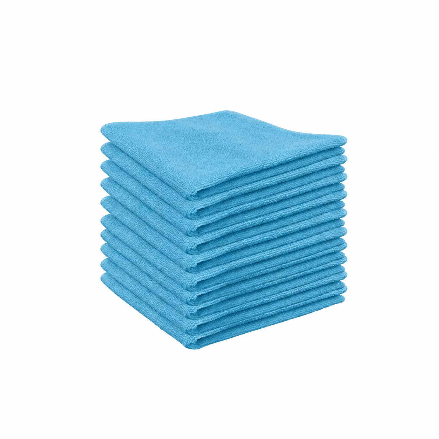 All Purpose Microfiber Cloth 340gsm-pack-of-10-blue-microfiber-cloth