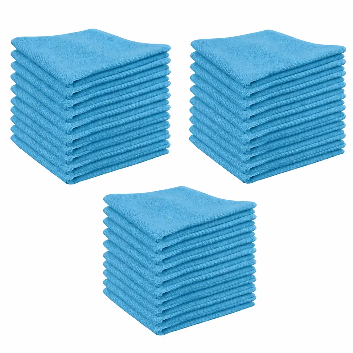 All Purpose Microfiber Cloth microfiber-cloth-blue-340gsm-pack-of-30